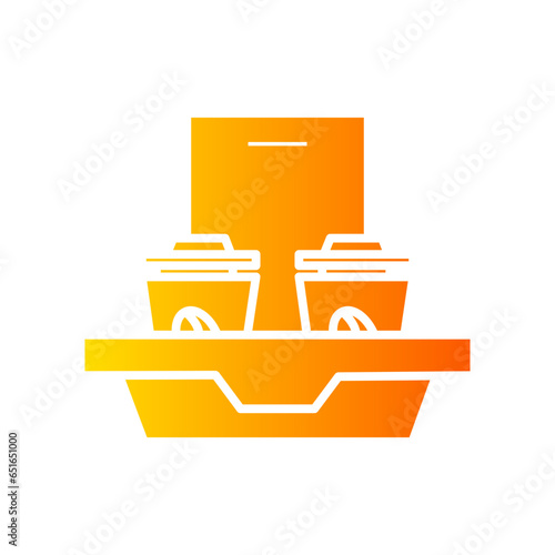 take away gradient icon
