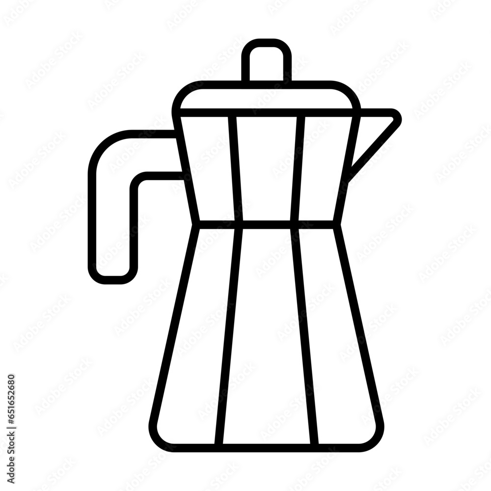 Fototapeta premium Jug icon - Coffee Shop Linear