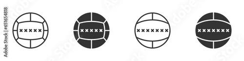 Medicine ball icon. Vector illustration