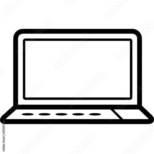 Computer technology icon symbol vector image. Illustration of the dekstop monitor display design image