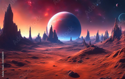 Landscape of an alien plane...