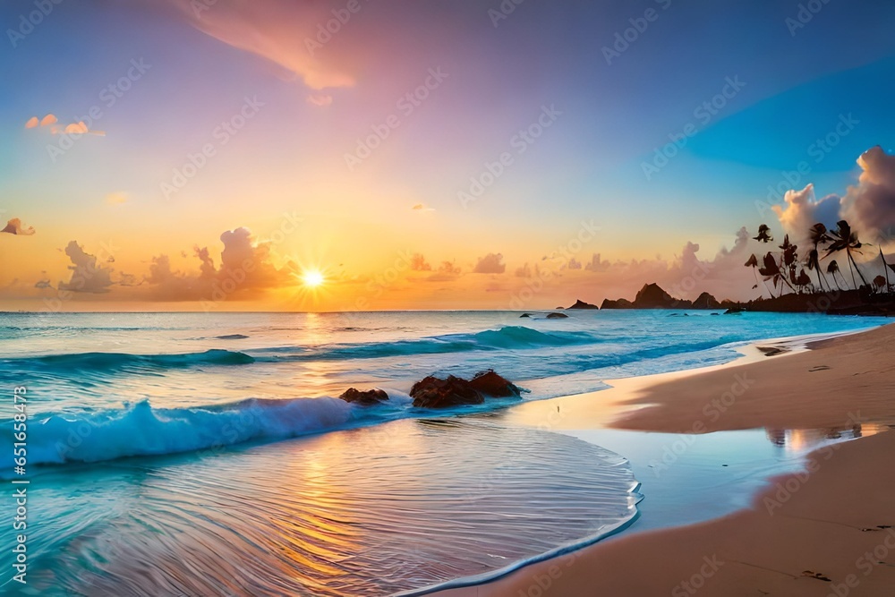 Pacific sunrise at Lanikai beach
