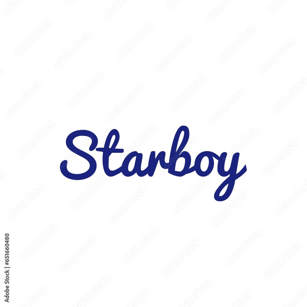 ''Starboy'' Word Illustration