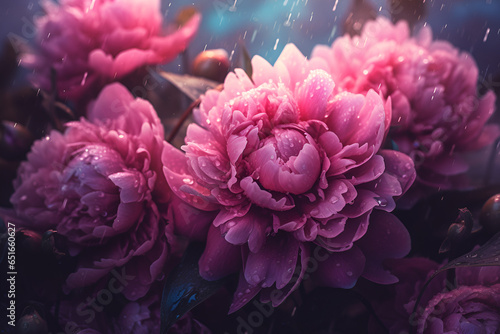 Peonies flowers close up bouquet wallpaper