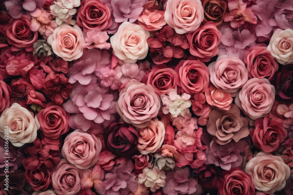 bouquet of roses - obrazy, fototapety, plakaty 