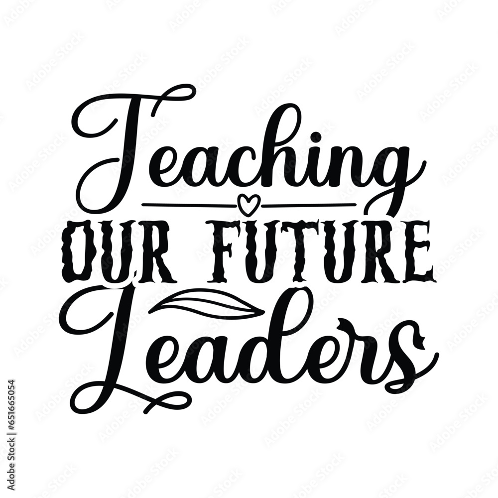 Fototapeta premium Print Teaching Our Future Leaders illustration.