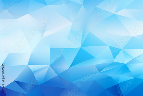 Abstract blue triangle background  - Generative AI illustration  