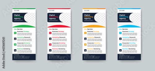 Modern creative corporate business dl flyer or rack card layout concept background flyer brochure cover template for grow up your business to the next level