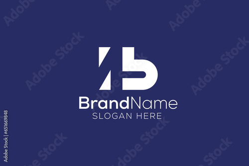 Vector awesome minimalist Trendy letter N B logo design