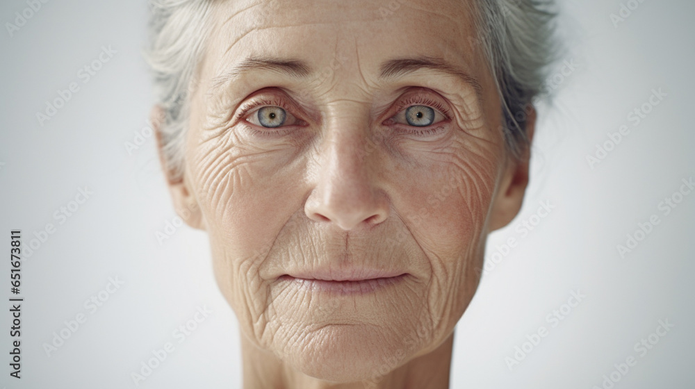 portrait of elderly woman portrait of elderly woman