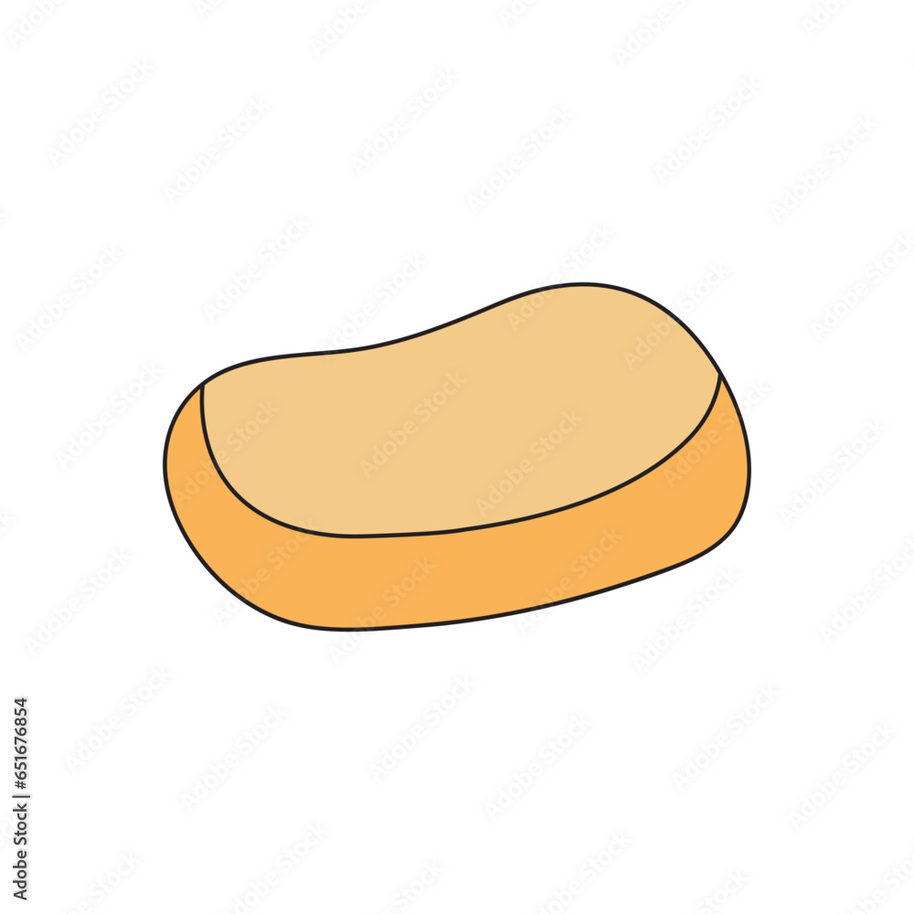 Kids drawing Cartoon Vector illustration bar soap icon in doodle style Kids drawing Cartoon Vector illustration bar soap icon in doodle style