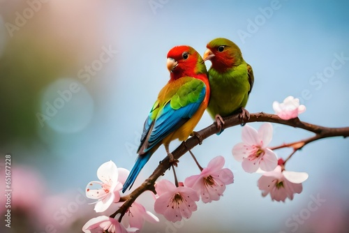 pair of parrots