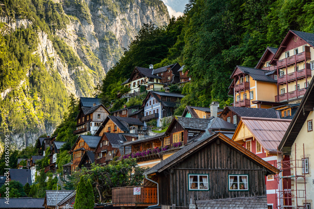 View of the village of Hallstat