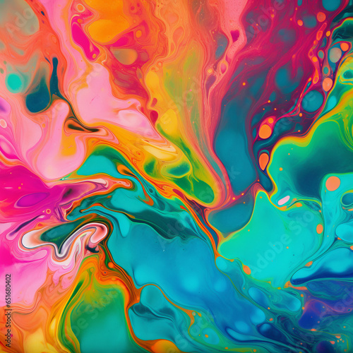 Abstract tie-dye colourful liquid texture background