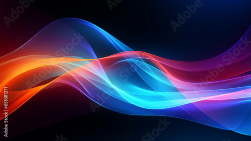 abstract colorful background, waves