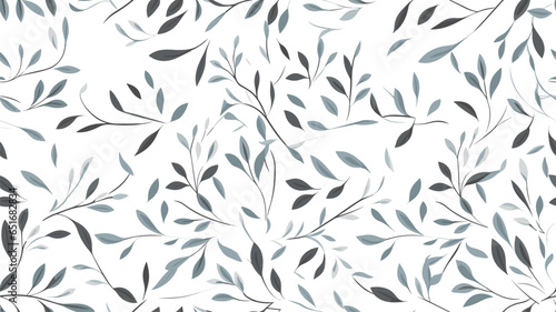 Elegant floral seamless pattern with tree branches. Vector organic background. © Tania
