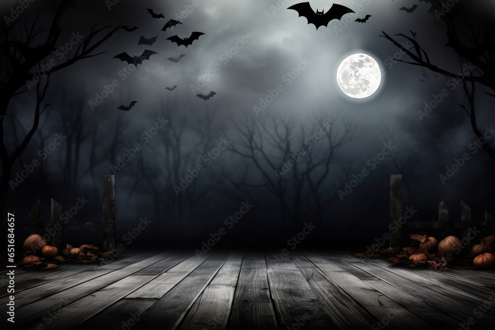 Spooky background with moon for your Halloween designs.