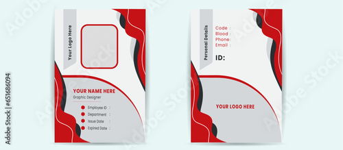 Modern id card design for any sector like, office, business, farm, industry, showroom, schools & college.