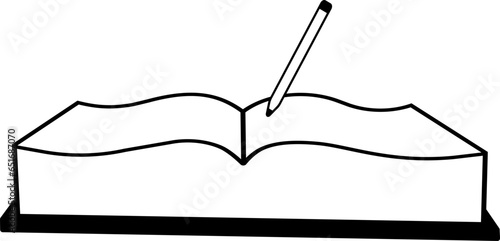 vector illustration of a book on a transparent background