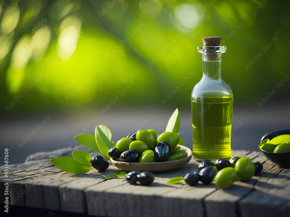 Olives for pouring extra virgin olive oil. Health food composition. Olives for pouring extra virgin olive oil. Health food composition.