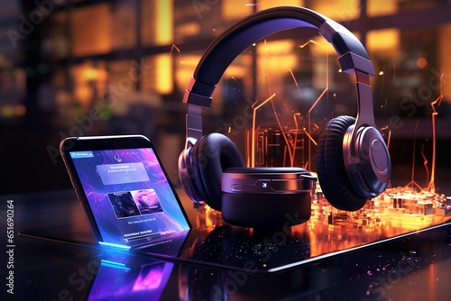 headphones and music, Generative AI