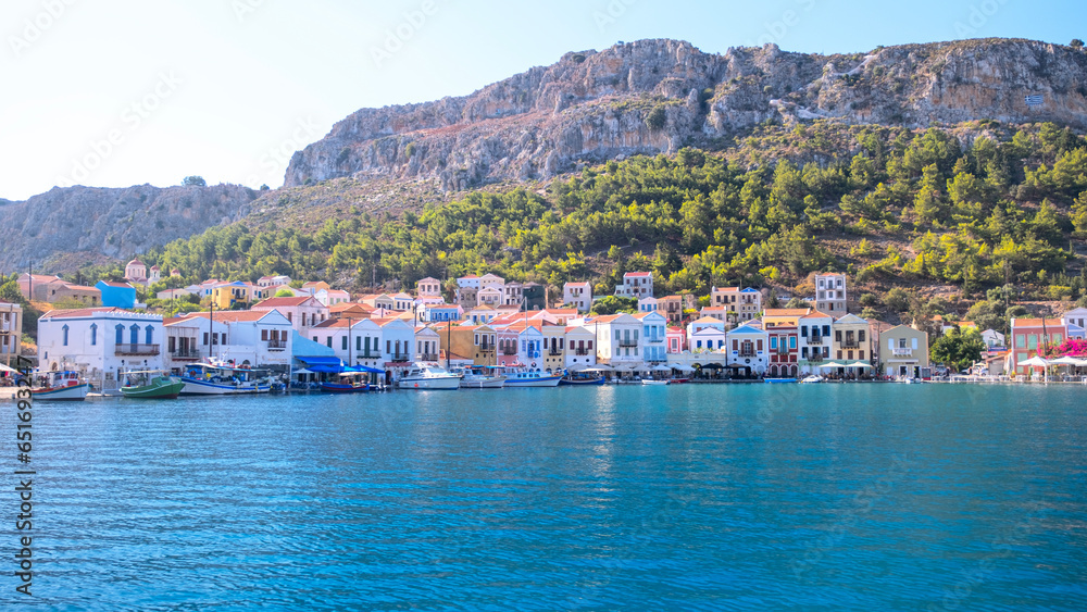 Meis (Megisti, Kastelorizo), the smallest of the twelve islands of Greece in the Aegean Sea, has houses with historical architecture and clear sea. Meis (Megisti, Kastelorizo), the smallest of the twelve islands of Greece in the Aegean Sea, has houses with historical architecture and clear sea.
