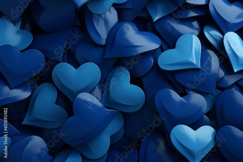 heart shaped confetti, Generative AI