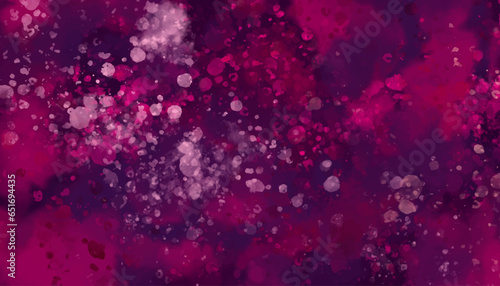 Abstract pink bokeh background. Vector dark purple watercolor illustration © Nataliia