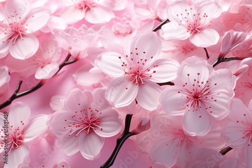 pink cherry blossom, Generative AI