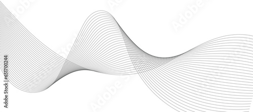 Modern vector background with grey wavy lines.