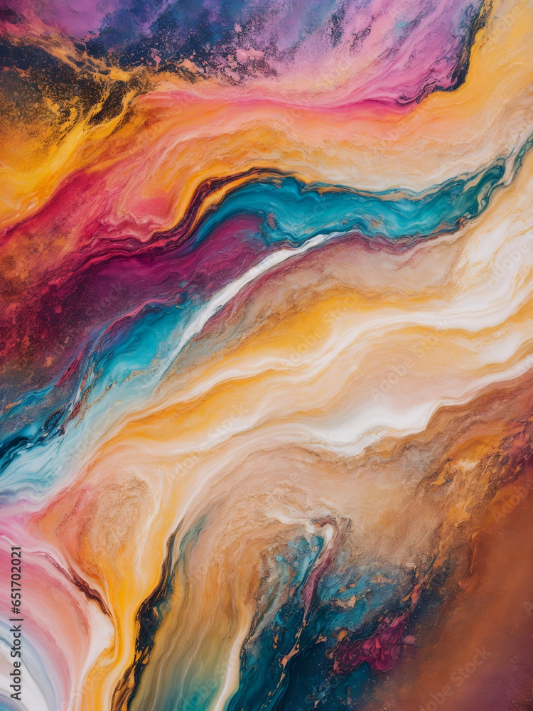 Chromatic Expressions: Abstract Art in Vivid Hues Chromatic Expressions: Abstract Art in Vivid Hues