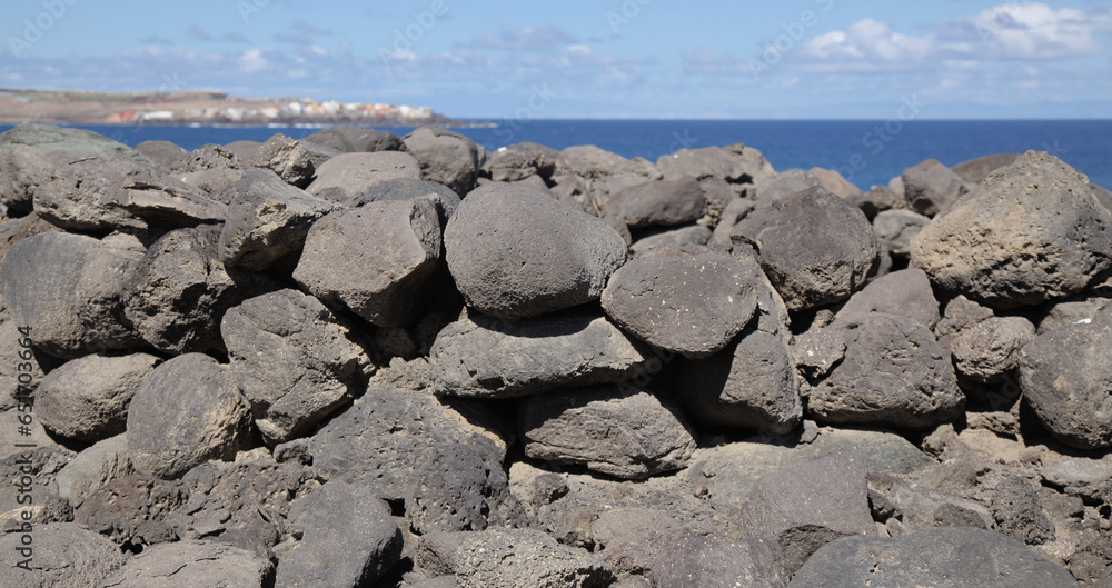 Archaeological site La Guancha in Galdar Municipality of Gran Canaria, close to north coast of the island. Archaeological survey ongoing Archaeological site La Guancha in Galdar Municipality of Gran Canaria, close to north coast of the island. Archaeological survey ongoing