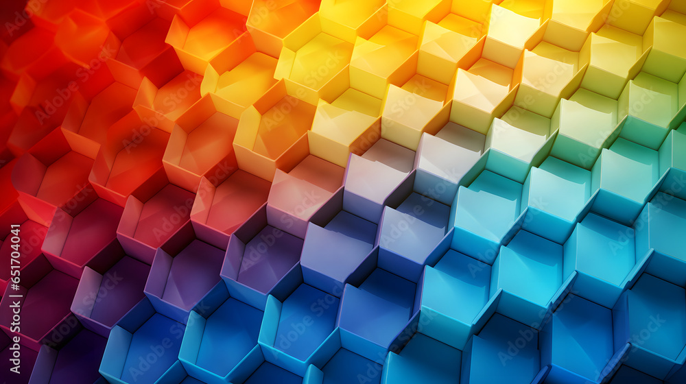 Geometric abstract colorful solid render blocks background Geometric abstract colorful solid render blocks background