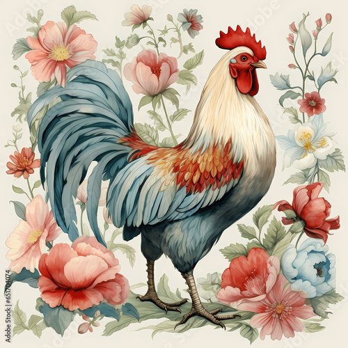 rooster in the garden © Grumpy