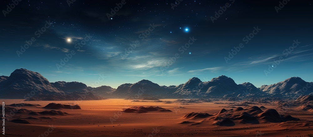 Fotografie Night under desert stars