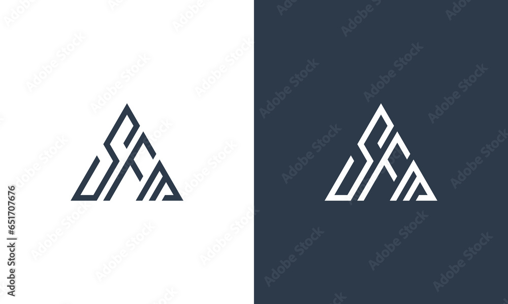 initials SFM triangular shape vector logo design Very suitable for use in business consulting and technology companies initials SFM triangular shape vector logo design Very suitable for use in business consulting and technology companies