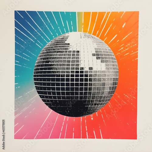 Groovy 70s Disco Ball: A Blast from the Past photo