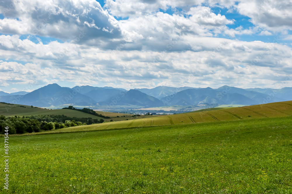 Picturesque view on Low Tatras mountains Picturesque view on Low Tatras mountains