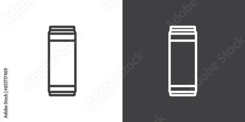Drink can icon, Drink can packaging vector icon in trendy line style on white background. Soft drink icon in modern packaging.