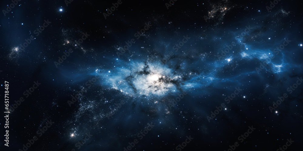 space galaxy background. Panoramic view