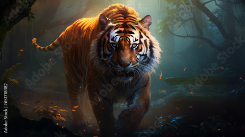 tiger in the sun (ai generated)  © Weslley Pinheiro