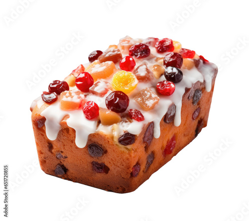 Delicious Fruitcake Isolate...