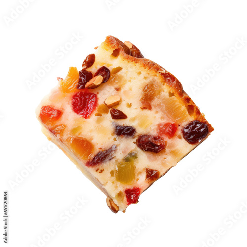 Delicious Fruitcake Isolate...
