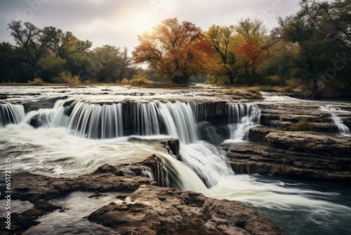Discovering the Majestic Waterfall and River Landscape at McKinney Falls State Park in Austin  Texas