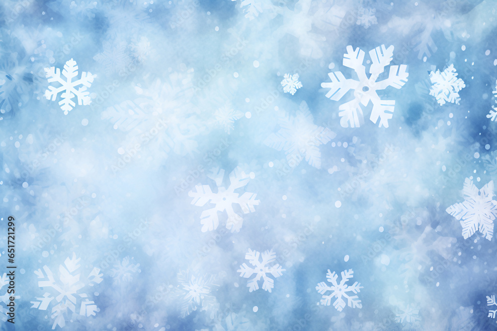 Winter background. Watercolor snowflake Winter background. Watercolor snowflake