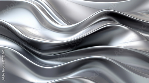 Liquid silver metal background .Metallic background. Abstract dynamic wave silver background. Grey and white abstract background with motion effect.