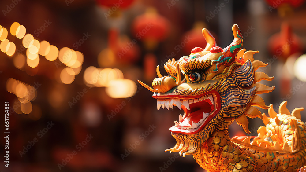 Chinese dragon sculpture in the chinese temple China Chinese dragon sculpture in the chinese temple China