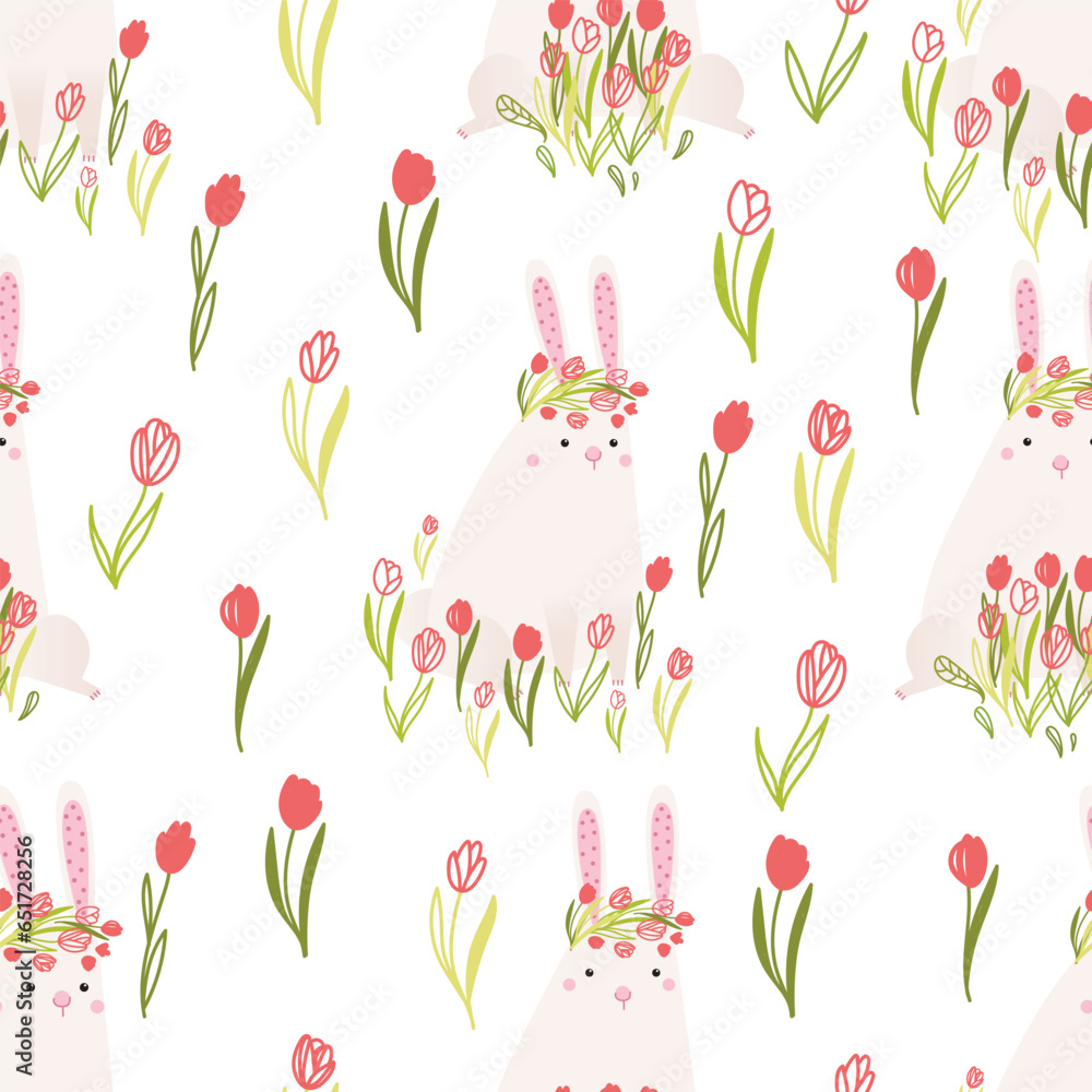 bunny seamless pattern bunny seamless pattern