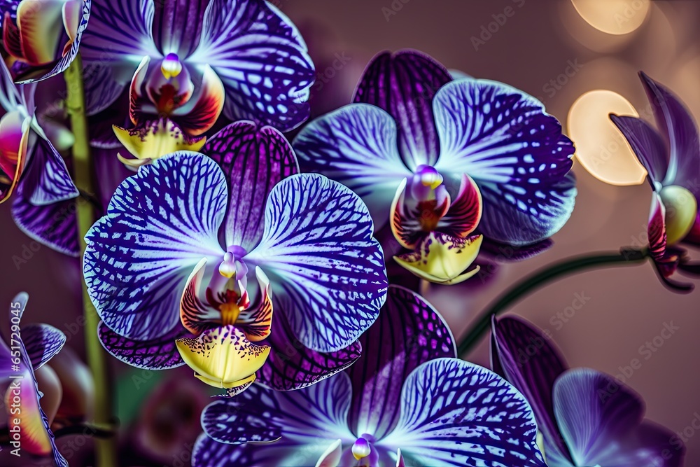A beautiful image of sping pink flowers on the glowing pink background, generative ai A beautiful image of sping pink flowers on the glowing pink background, generative ai