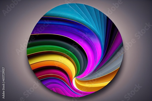Abstract background with rainbow pattern. Spectrum color leak background, generative ai